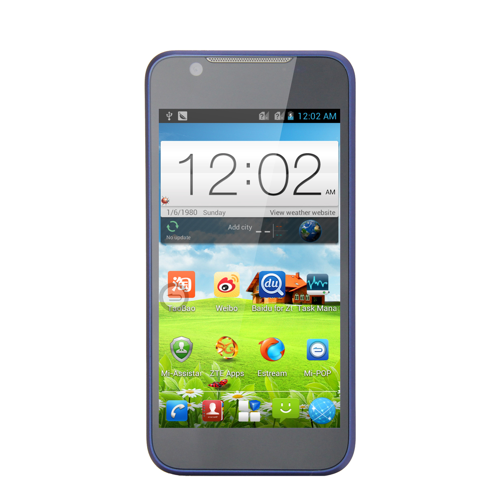 ZTE V956 Blue MTK6589 Quad Core 1.2GHz Android 4.1 - Телефоны - Электроника  - Товары - Радужные Цены